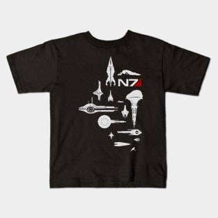 Mass Effect N7 Fleet | Starships of the ME Universe Kids T-Shirt